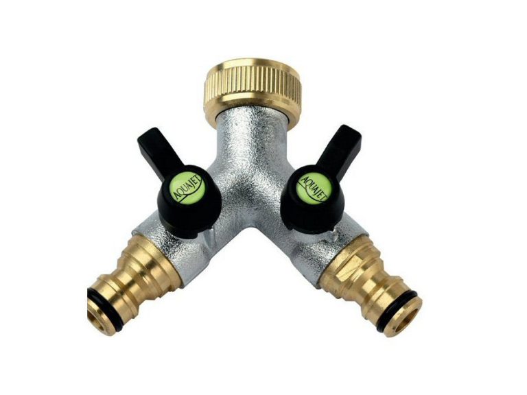 Brass 2 Way QC Garden Tap Adaptor | Access Garden Products