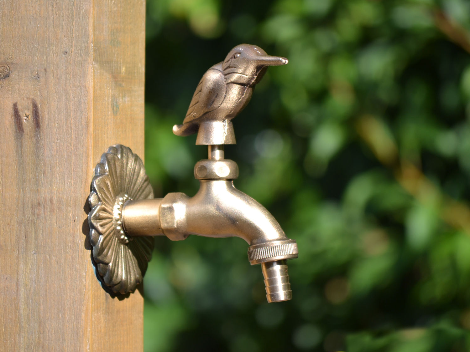 Kingfisher Ornamental Garden Tap Brass Colour Access Garden Products