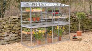 Small greenhouse on a gravel base